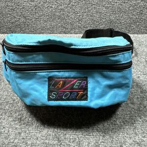 Vintage‎ 90s Bag Lazer Sport Belted Fanny Pack Adjustable Waist Bag Blue
